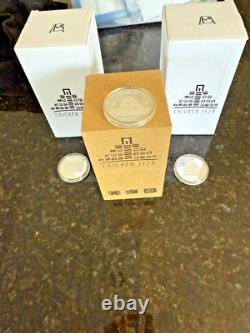 070707 MEXICO SILVER 3 COINS 1 Oz CHICHEN ITZA PF With 3 PYRAMID Cases