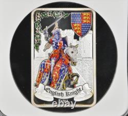 1000 Francs 2014 Benin English Knight Silver Proof Ngc Pf69