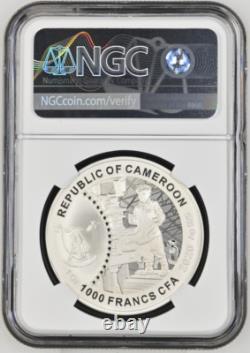 1000 Francs 2020 Cameroon Victory Weapon Biplane Y-2 Silver Proof Ngc Pf69