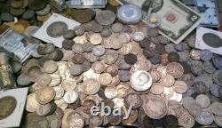 100 Coin Lot From Old Estate Hoard? Old US & World Coins GOLD SILVER Roman