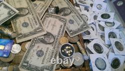100 Coin Lot From Old Estate Hoard? Old US & World Coins GOLD SILVER Roman