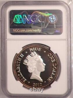 (10) 2011 & (4) 2012 Star Wars Ngc Pf70 & 69uc Niue $1 Silver Plated 14-coin Set