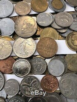 10 + 5 = 16+ pounds world foreign coin Mix bulk BU Monaco UNC AU Lot & Silver