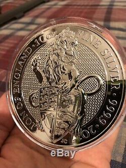 10 OZ Silver Queens Beast Lion World Coin