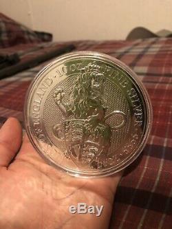 10 OZ Silver Queens Beast Lion World Coin