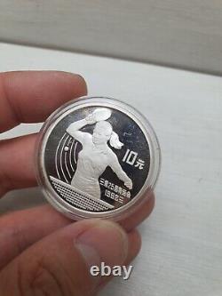 10 Yuan 1991 Sterling Silver Coin 200th Anniversary Death of Wolfgang Amadeus M