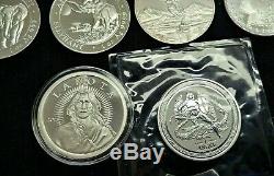 10 oz. 999 Silver Rounds Assorted World Bullion Collection Mixed Lot Coins