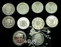 10 oz. 999 Silver Rounds Assorted World Bullion Collection Mixed Lot Coins