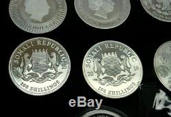 10 oz. 999 Silver Rounds Assorted World Bullion Collection Mixed Lot Coins