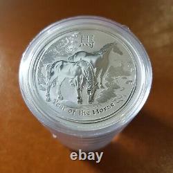 10 x Perth Mint 2014 Lunar Horse series 2 1 OZ silver coins FREE global shipping