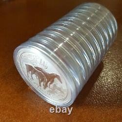 10 x Perth Mint 2014 Lunar Horse series 2 1 OZ silver coins FREE global shipping