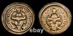 1160-1177 Germany German Halberstadt Medieval Silver Brakt Bracteate NGC AU58