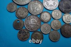 118 grams silver mixed grade coins, content 0.835 to 0.4, see images