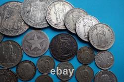 118 grams silver mixed grade coins, content 0.835 to 0.4, see images