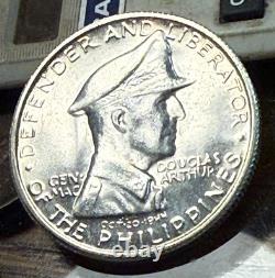 11947-S Philippines McArthur Peso Blast White Gem BU Crown KM-185 CHRC