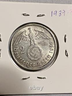 11-Piece German Third Reich Reichsmark Coin Lot (2 & 5 Marks), 1934-1939