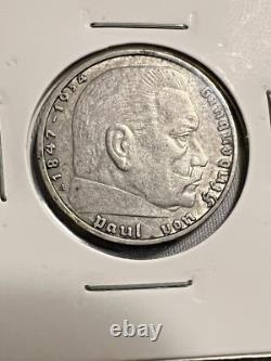 11-Piece German Third Reich Reichsmark Coin Lot (2 & 5 Marks), 1934-1939