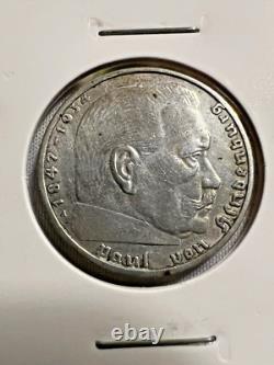 11-Piece German Third Reich Reichsmark Coin Lot (2 & 5 Marks), 1934-1939