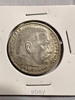 11-Piece German Third Reich Reichsmark Coin Lot (2 & 5 Marks), 1934-1939