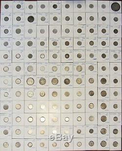 120 World Silver Coin Lot 1800s 1900s #719120W