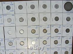 120 World Silver Coin Lot 1800s 1900s #719120W