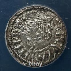 1284-1295 SPAIN CASTILE & LEON SANCHO IV BILLON CORNADO, BURGOS ANACS EF 45 Clean
