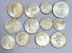12 Coin Popular Int'l. Silver Lot, 1900 1975 Curacao to Switzerland and More