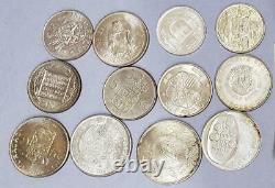12 Coin Popular Int'l. Silver Lot, 1944 to 1978 Egypt to Australia and More