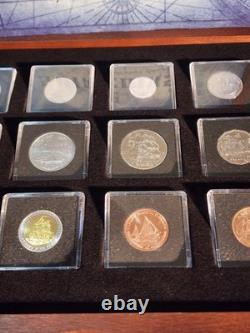 12 Ship Coins From All Over The World Complete Set with COA (Elizabeth II set)