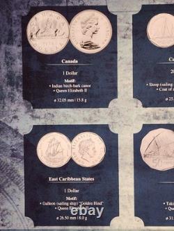 12 Ship Coins From All Over The World Complete Set with COA (Elizabeth II set)