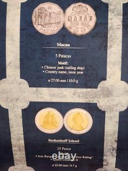 12 Ship Coins From All Over The World Complete Set with COA (Elizabeth II set)