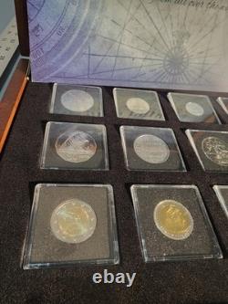 12 Ship Coins From All Over The World Complete Set with COA (Elizabeth II set)