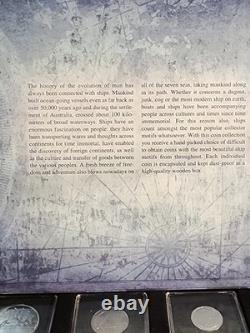 12 Ship Coins From All Over The World Complete Set with COA (Elizabeth II set)