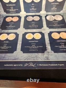 12 Ship Coins From All Over The World Complete Set with COA (Elizabeth II set)