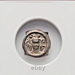 1300 1320 Switzerland 1P Zurich Fraumünster Abbey NGC AU55 Medieval Penny