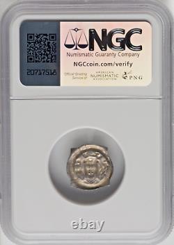 1300 1320 Switzerland 1P Zurich Fraumünster Abbey NGC AU55 Medieval Penny