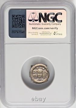 1300 1320 Switzerland 1P Zurich Fraumünster Abbey NGC AU55 Medieval Penny