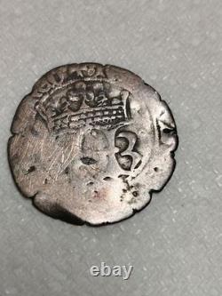 1395 Era Navarre Jean II & Catherine 1 France /spain 1 Blanc Silver Coin #80