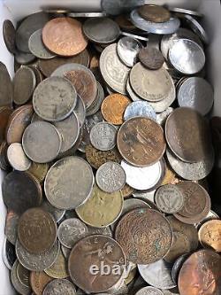 13+ Pound Bag Mixed Bulk Lot Foreign World Coins Non US 13+ LBS with Silver #1