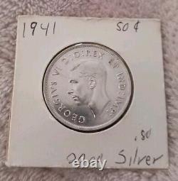 14 RARE Silver Coins Lot + 2 Vintage 3 & 6 Pence Bracelets Lot