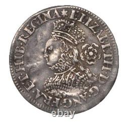 1561 Elizabeth I Milled Sixpence, mm. Star, S 2593