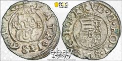 1586 Kb Hungary Denar Silver (eh#811) Pcgs Au55 #47588973 Better Date / Grade
