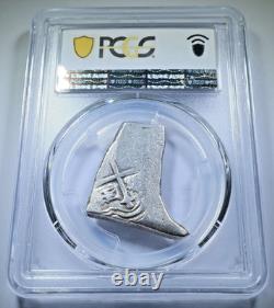 1600's Spanish Mexico 4 Reales Unique Shape PCGS Colonial Half Dollar Cob Coin