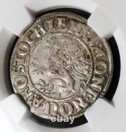 1606 Germany 2 Shilling Rostock. Certified NGC AU details. KM#2