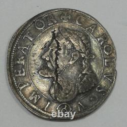 1639 FRANCE Charles V Free City of Besancon Silver Teston XF Planchet Flaws