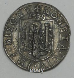 1639 FRANCE Charles V Free City of Besancon Silver Teston XF Planchet Flaws