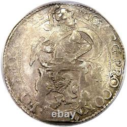 1643 Netherlands Lion Dollar Anacs Xf40 Choice Early American Currency