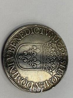 1652 France Ecu Silver Coin Louis XIV Strong Details Scarce