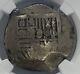 1668-1701 Mexico 8r Charles Ii Ngc Vf Details Environmental Damage Silv. Coin