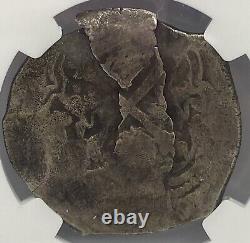 1668-1701 Mexico 8R Charles II NGC VF Details Environmental Damage Silv. Coin